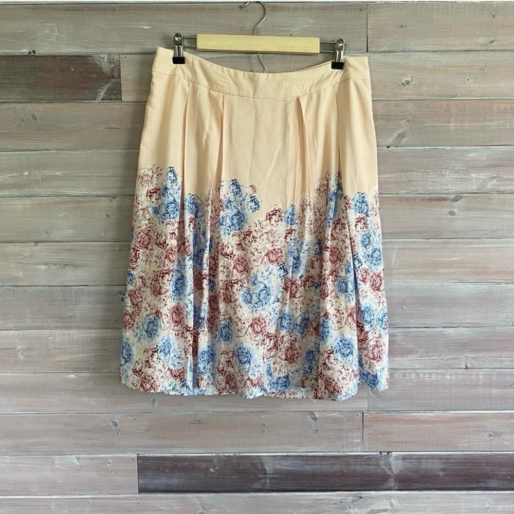 Dalia collection peach pink skirt roses size 10